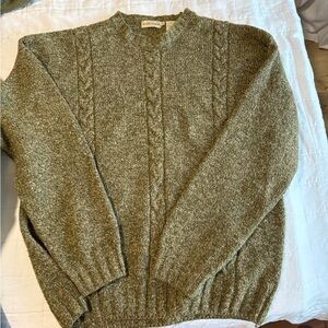 Oliver Harding Vintage wool/silk Olive Green Sweater Christmas green